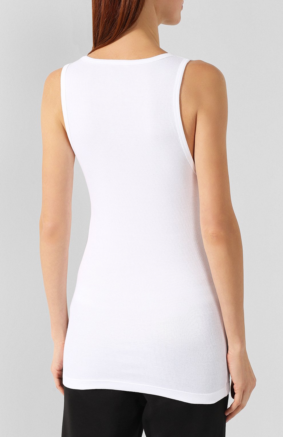 Хлопковая майка с принтом CALVIN KLEIN белого цвета по цене 4245 руб., арт. NM1669E, фото 4 Хлопковая майка с принтом CALVIN KLEIN, арт. NM1669E, фото 4