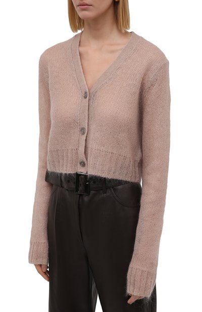 Кардиган ACNE STUDIOS бежевого цвета по цене 35300 руб., арт. A60296, фото 3 Кардиган ACNE STUDIOS, арт. A60296, фото 3