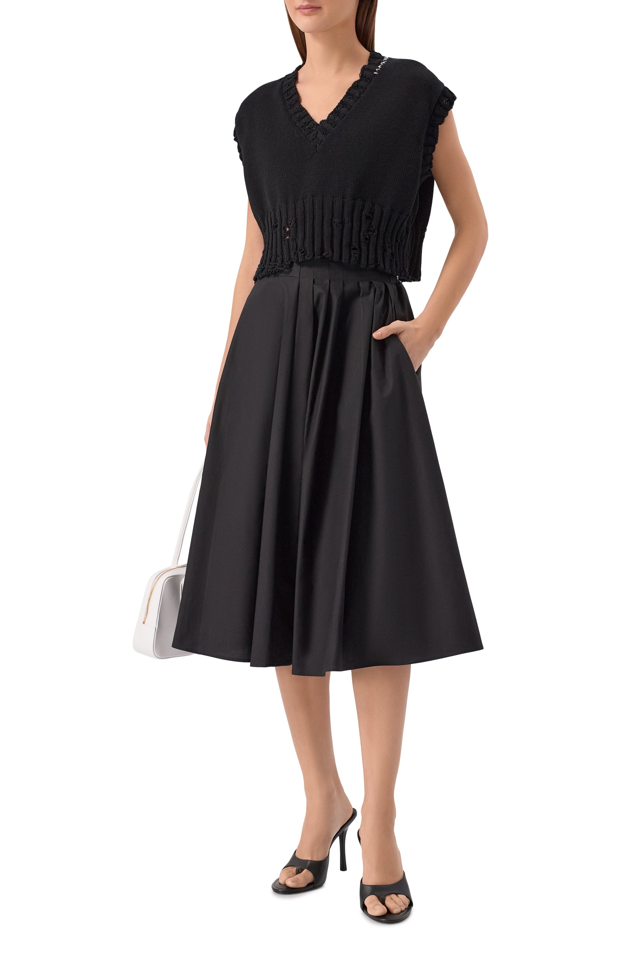 Хлопковый жилет MARNI, арт. CVMD0088A0/UFC652, фото 2