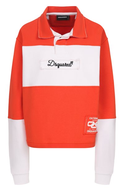 Женское хлопковое поло DSQUARED2, арт. S75GU0632/D25028