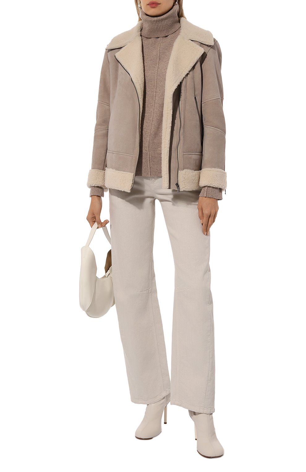 Кашемировый свитер MAX AND MOI бежевого цвета по цене 34650 руб., арт. BILBA0, фото 2 Кашемировый свитер MAX AND MOI, арт. BILBA0, фото 2