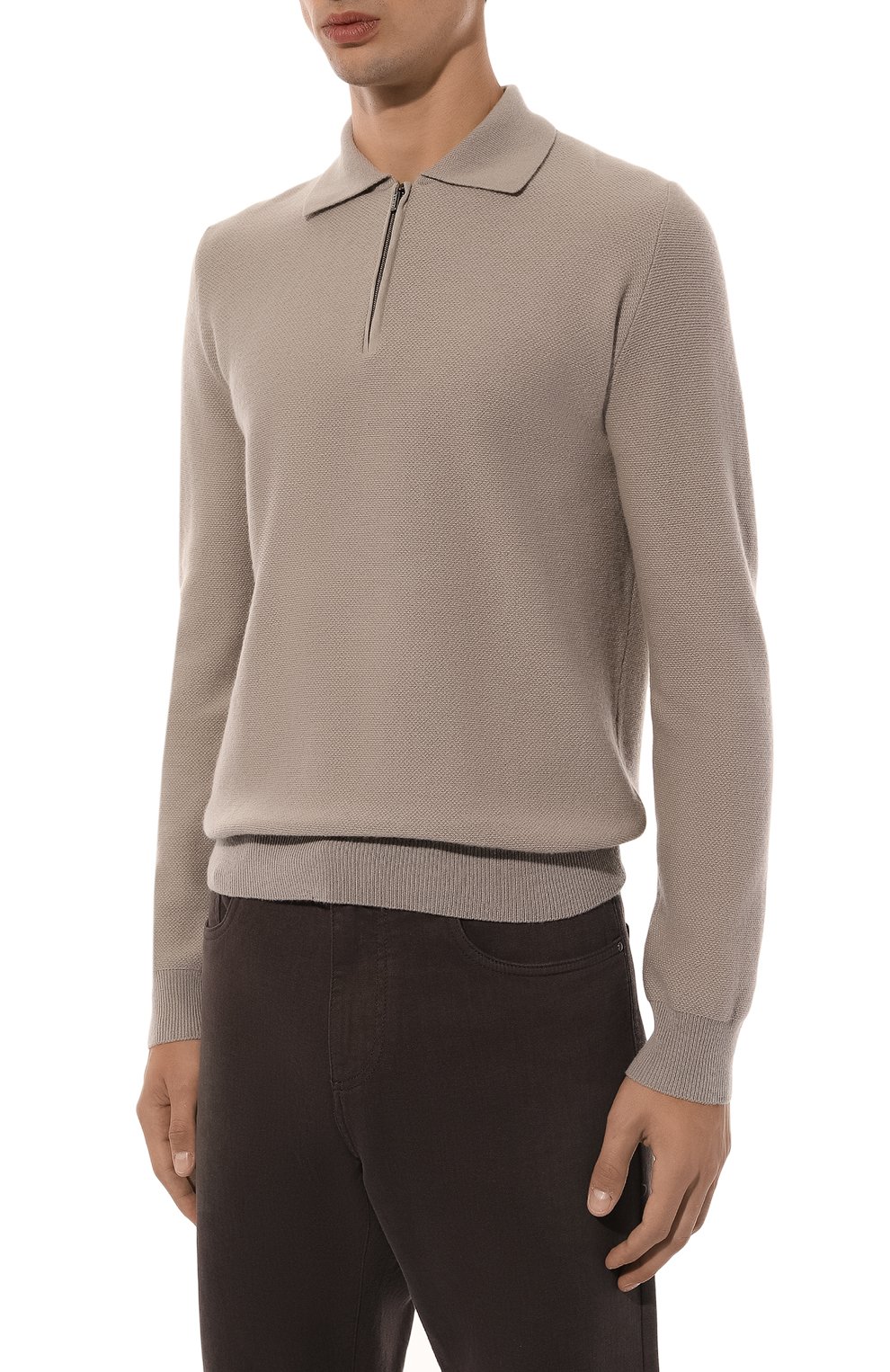 Поло из шерсти и кашемира ZILLI, арт. KZP001M0223VTRI00, фото 3