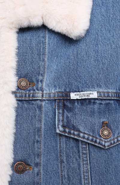 Джинсовая куртка с меховой отделкой FORTE DEI MARMI COUTURE, арт. 20WF7351-03, фото 5