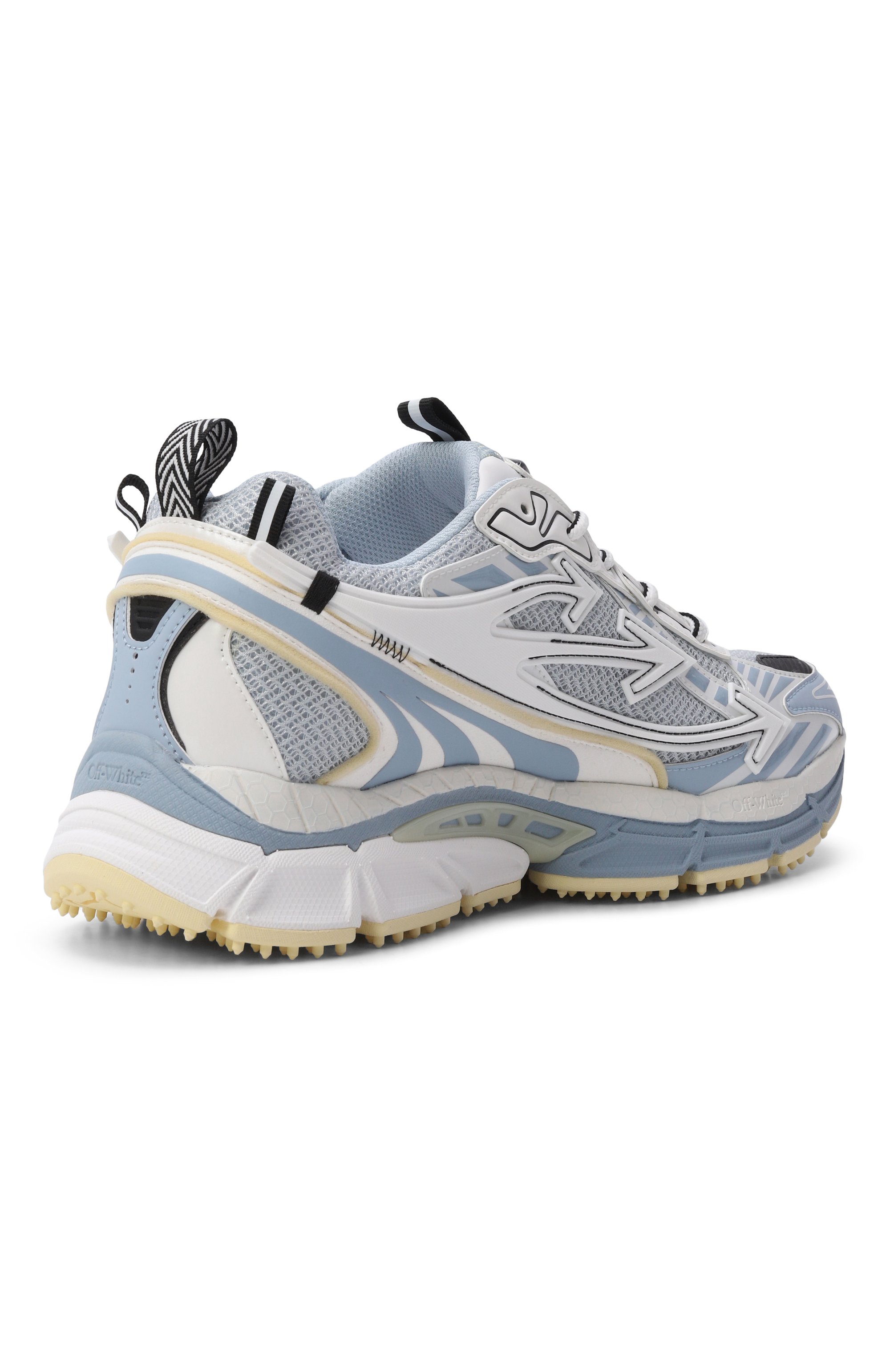 Комбинированные кроссовки be right back OFF-WHITE, арт. 0MIA295S26FAB001, фото 4