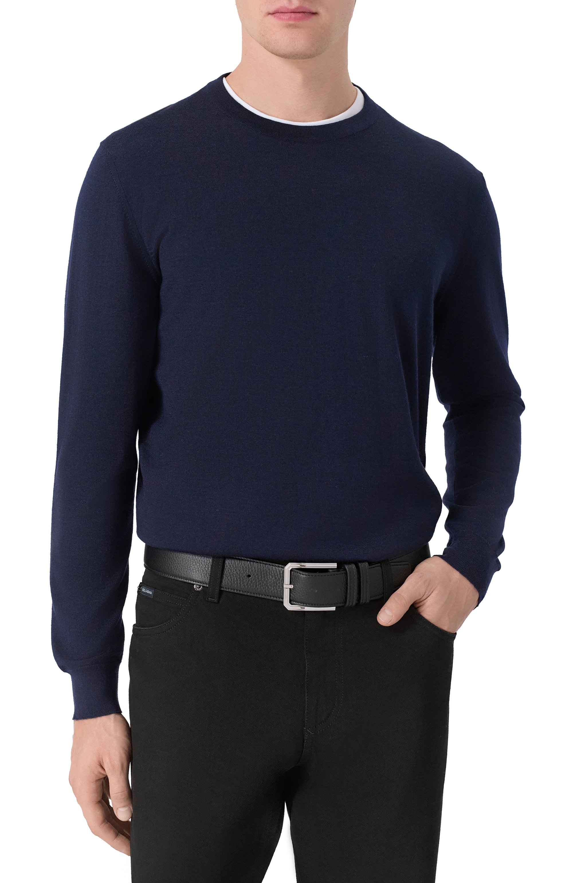 Кожаный ремень KITON, арт. USC23PN0012608, фото 2