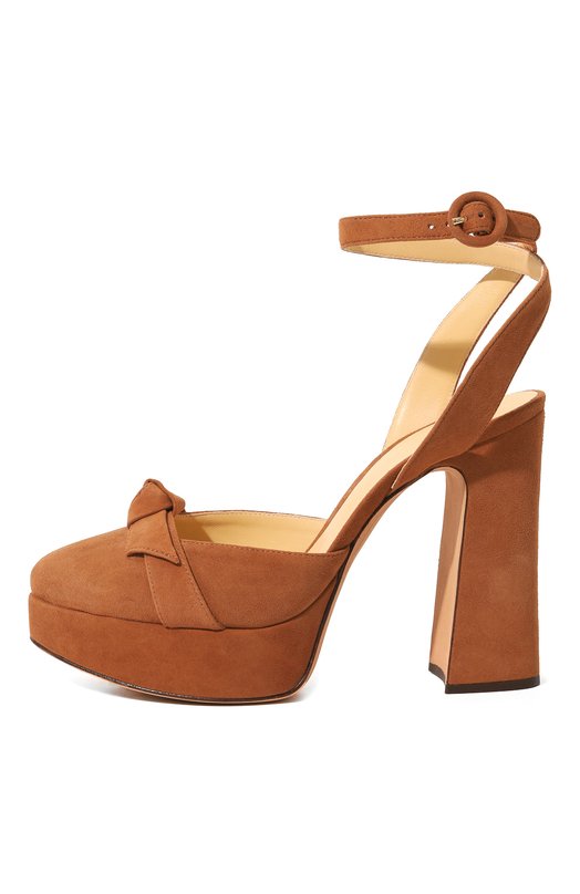 Замшевые туфли Alexandre Birman Коричневый, фото 4