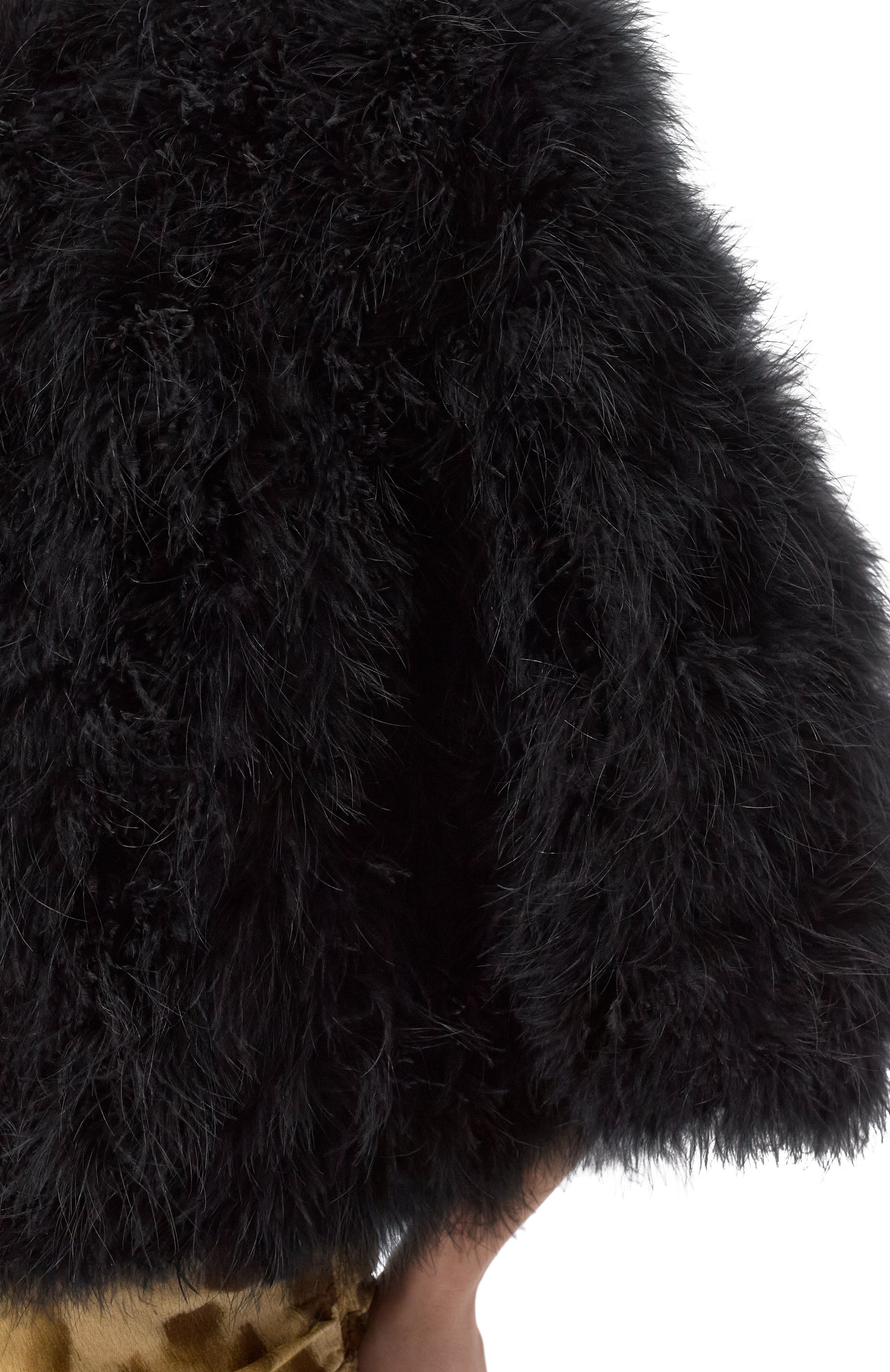 Жакет с отделкой перьями YVES SALOMON черного цвета по цене 85800 руб., арт. 23WAV15454PLUX/C99, фото 5 Жакет с отделкой перьями YVES SALOMON, арт. 23WAV15454PLUX/C99, фото 5