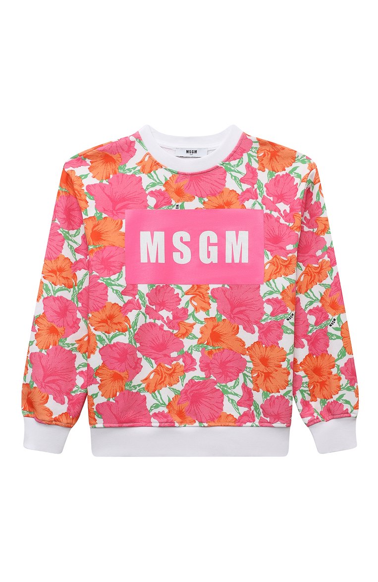 Хлопковый свитшот MSGM KIDS, арт. S4MSJGSW196, фото 1