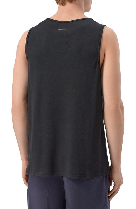 Хлопковая майка MM6 SH0NL0007/M20054 Чёрный  SH0NL0007/M20054 Фото 4