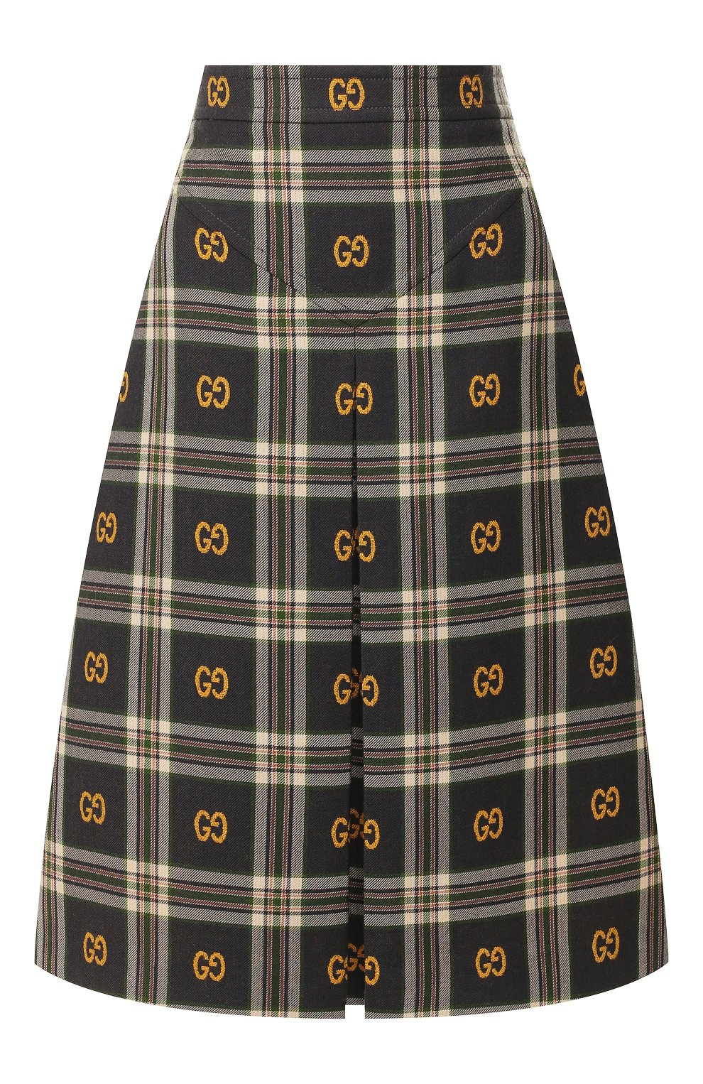 Шерстяная юбка GUCCI разноцветного цвета по цене 79950 руб., арт. 597087/ZADCY, фото 1 Шерстяная юбка GUCCI, арт. 597087/ZADCY, фото 1