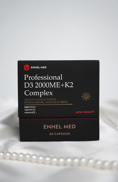 Витаминный комплекс d3 + k2 с биоперином (60шт.) ENHEL BEAUTY, арт. 4603744792482, фото 4
