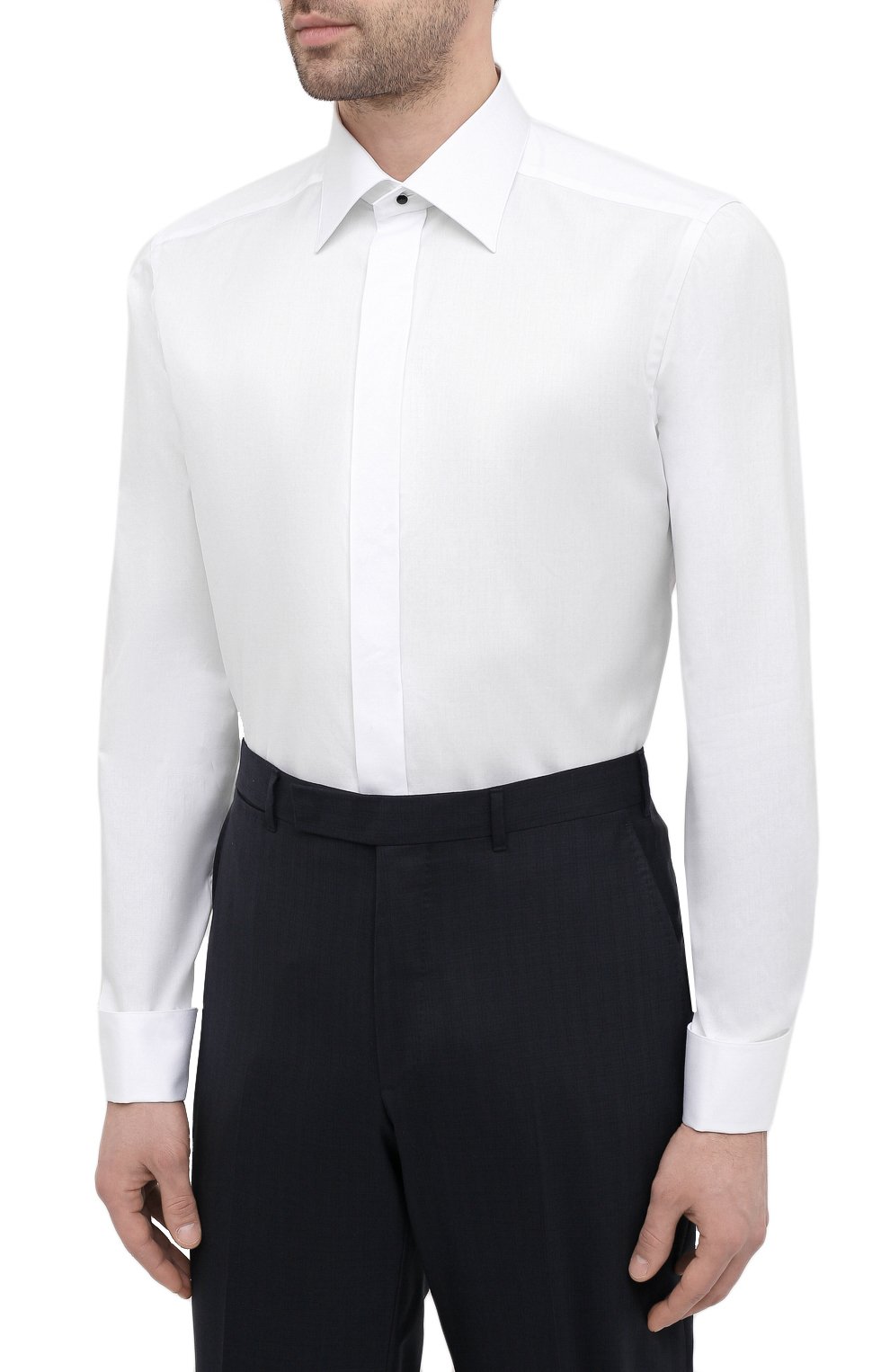 Хлопковая сорочка ETON белого цвета по цене 21550 руб., арт. 3000 70518, фото 3 Хлопковая сорочка ETON, арт. 3000 70518, фото 3