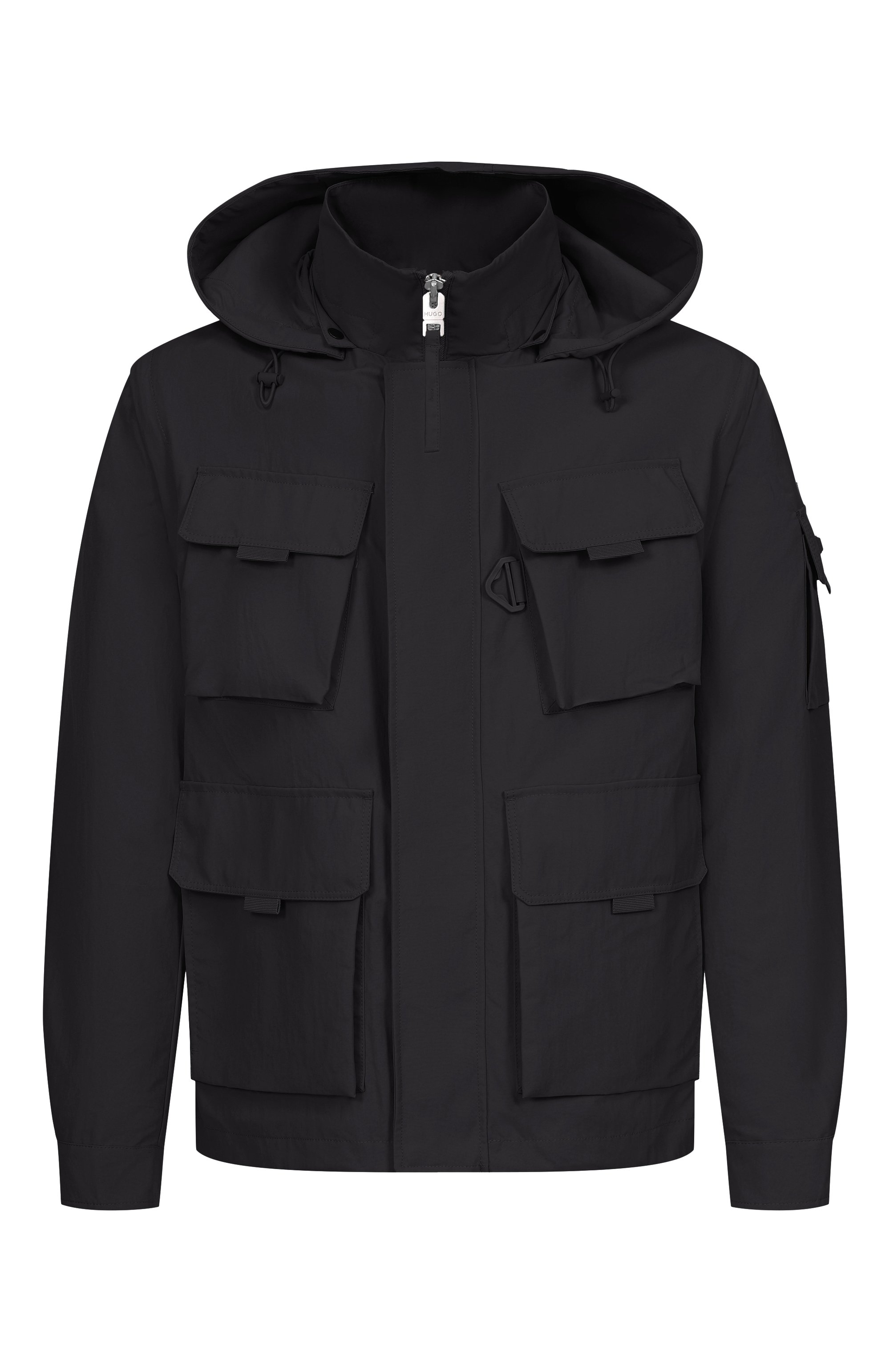 Куртка HUGO черного цвета по цене 54950 руб., арт. 50552675, фото 1 Куртка HUGO, арт. 50552675, фото 1