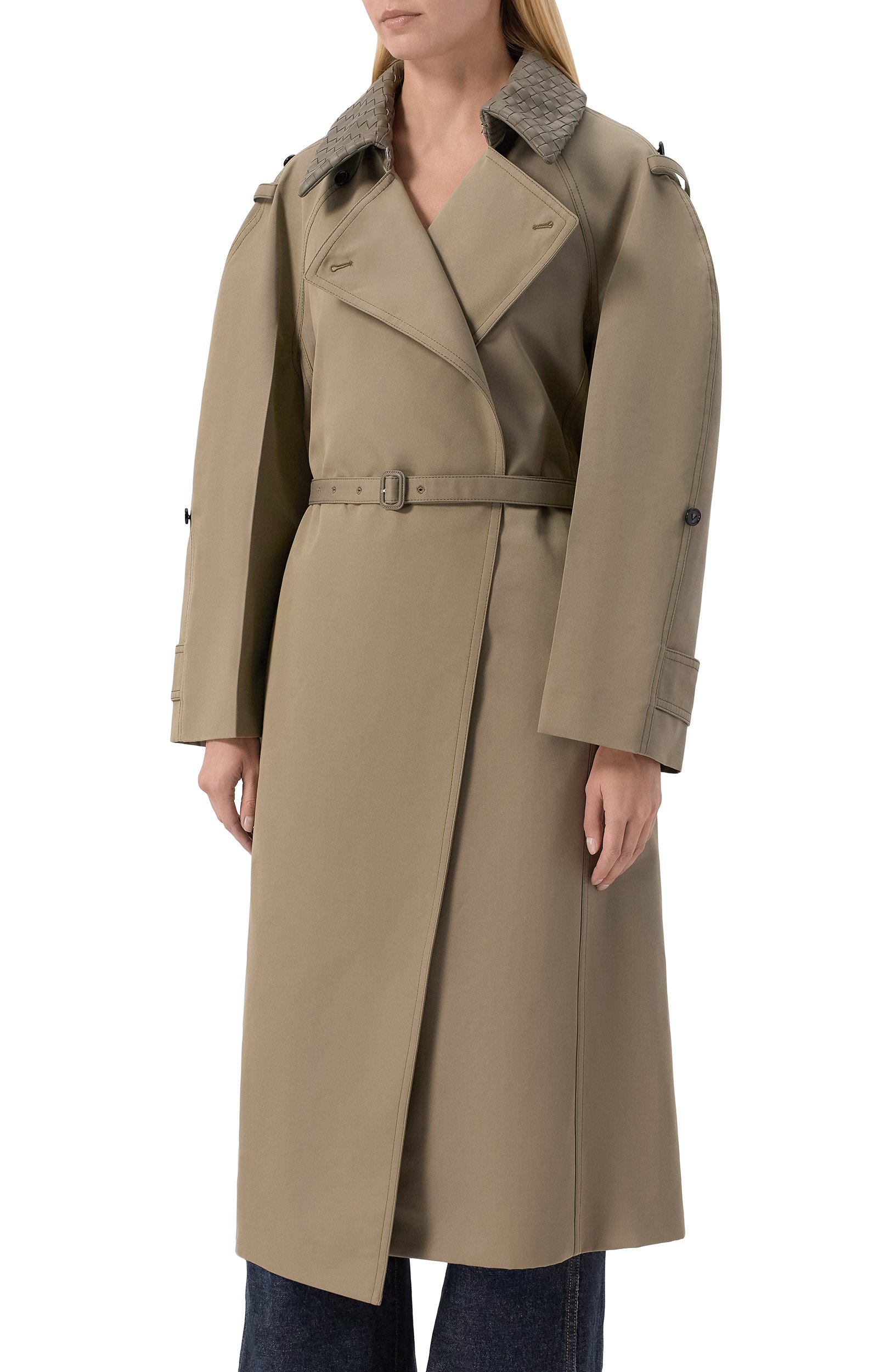 Тренч из хлопка и шелка BOTTEGA VENETA, арт. 852394/V6CM0, фото 6