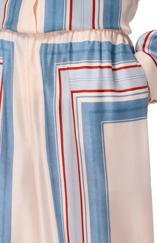 Шелковые брюки Zimmermann 4021PC26R Кремовый  4021PC26R Фото 5