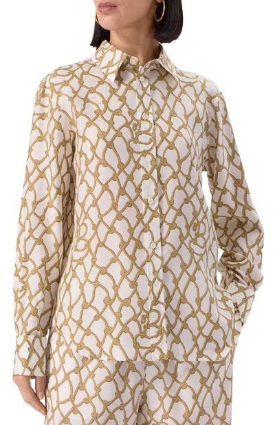 Шелковая блузка BURBERRY, арт. 8107043, фото 3