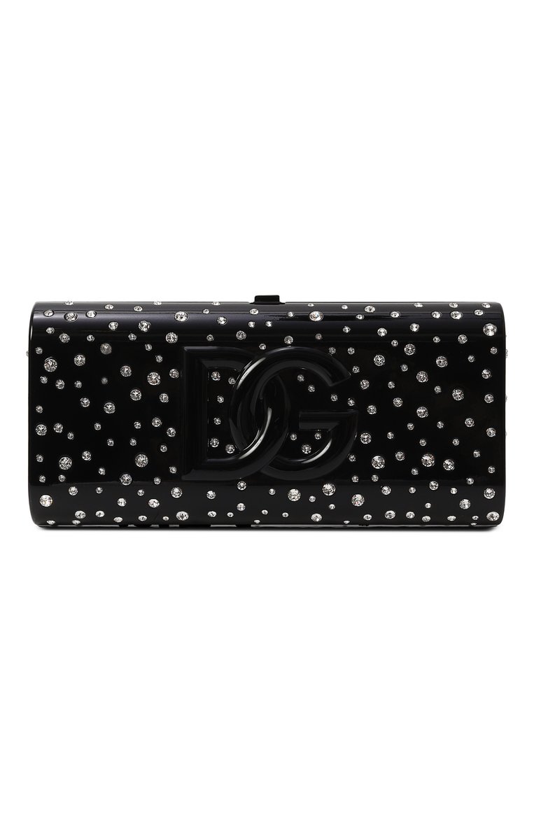 Женский клатч dolce box DOLCE & GABBANA черного цвета, арт. BB7622/A9U81 | Фото 1 (Размер: small; Материал: Экокожа; Женское Кросс-КТ: Вечерняя сумка, Клатч-клатчи)
