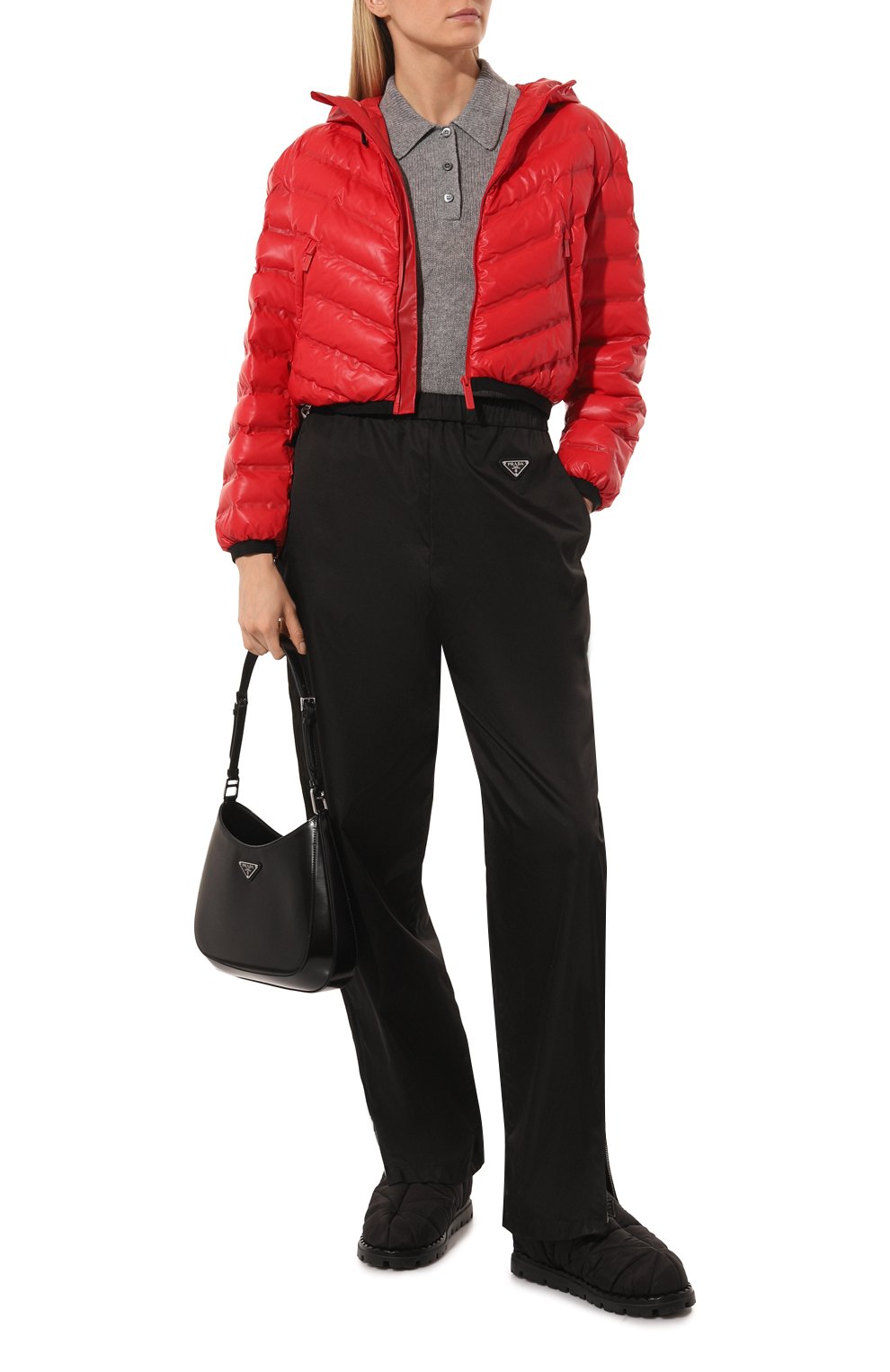 Куртка prada linea rossa PRADA красного цвета по цене 190000 руб., арт. 291699-1T2Y-F0D17-192, фото 2 Куртка prada linea rossa PRADA, арт. 291699-1T2Y-F0D17-192, фото 2