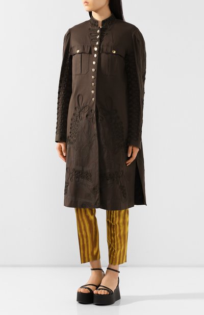 Хлопковое пальто DRIES VAN NOTEN, арт. 201-10275-9292, фото 3