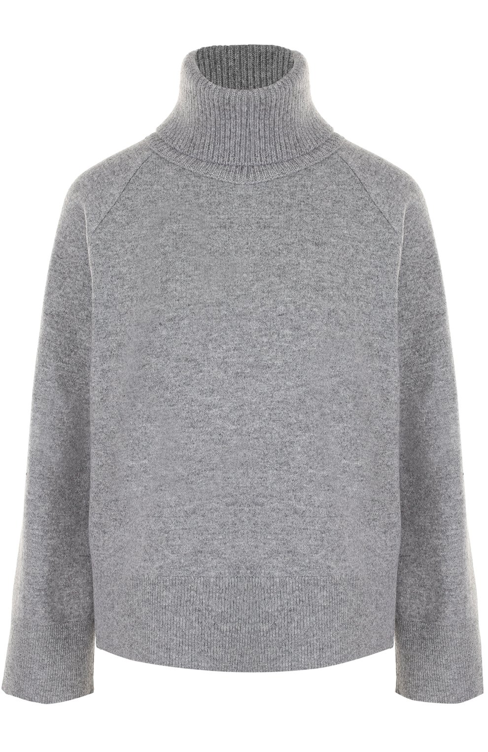 Шерстяной свитер с высоким воротником MONCLER светло-серого цвета по цене 34500 руб., арт. C2-093-92907-30-98145, фото 1 Шерстяной свитер с высоким воротником MONCLER, арт. C2-093-92907-30-98145, фото 1