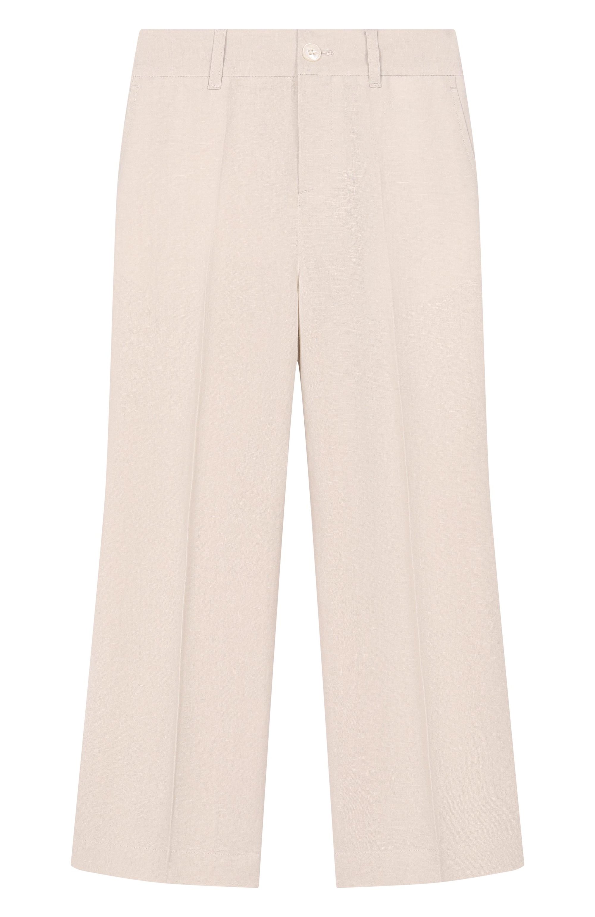 Льняные брюки DOLCE & GABBANA, арт. L44P73/FU4LH_001, фото 1