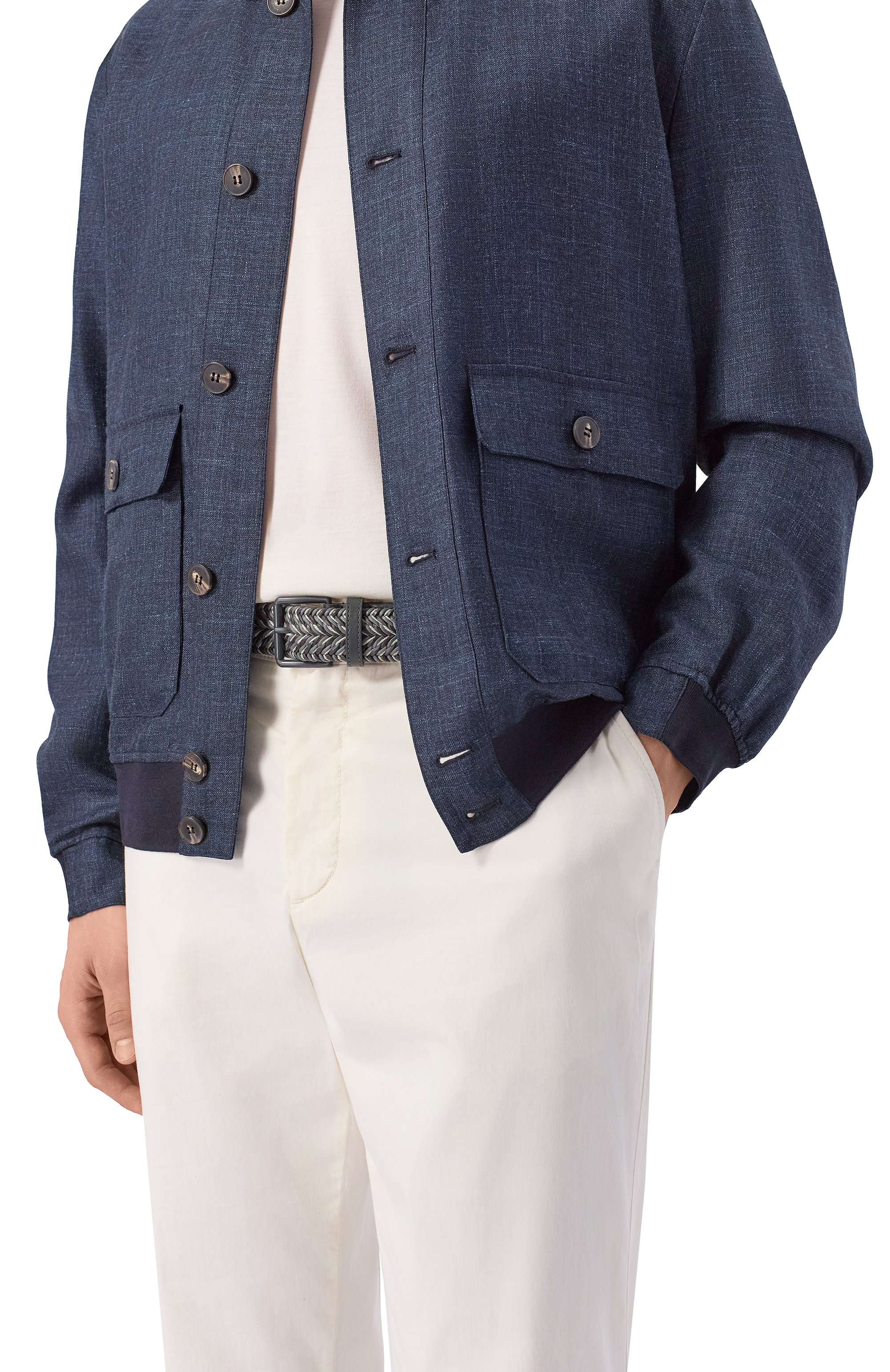 Кожаный ремень GIORGIO ARMANI серого цвета по цене 113500 руб., арт. GM003571/AF25980, фото 2 Кожаный ремень GIORGIO ARMANI, арт. GM003571/AF25980, фото 2