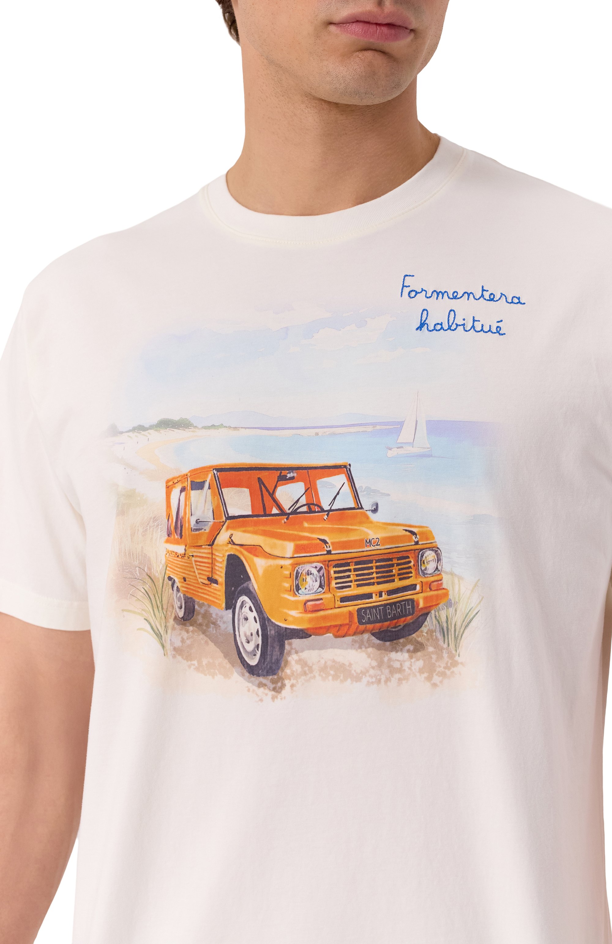 Хлопковая футболка MC2 SAINT BARTH, арт. STBM TSHIRT MAN/00291H, фото 5