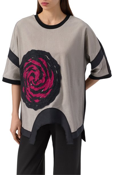 Футболка из хлопка и льна MIDGARD PARIS, арт. TT33LN-OS-BJ, фото 3