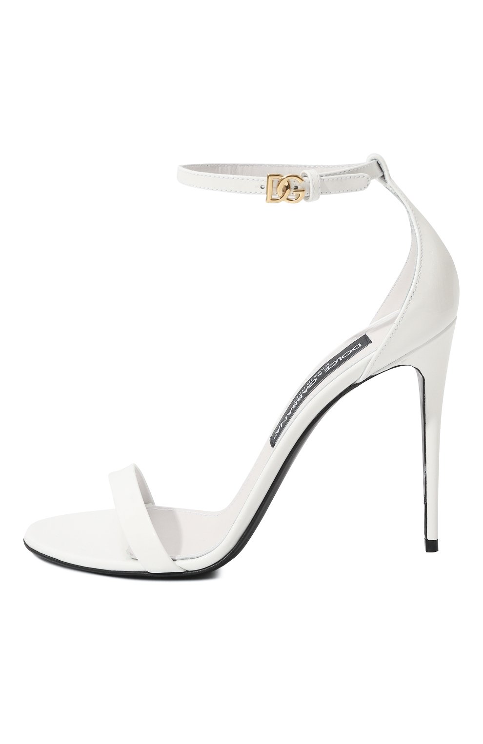 Кожаные босоножки keira DOLCE & GABBANA белого цвета по цене 74000 руб., арт. CR1698/A1471, фото 4 Кожаные босоножки keira DOLCE & GABBANA, арт. CR1698/A1471, фото 4