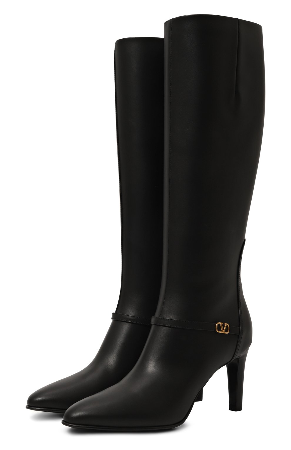 Кожаные сапоги vlogo signature VALENTINO, арт. 5W2S0JK7/DSH, фото 1