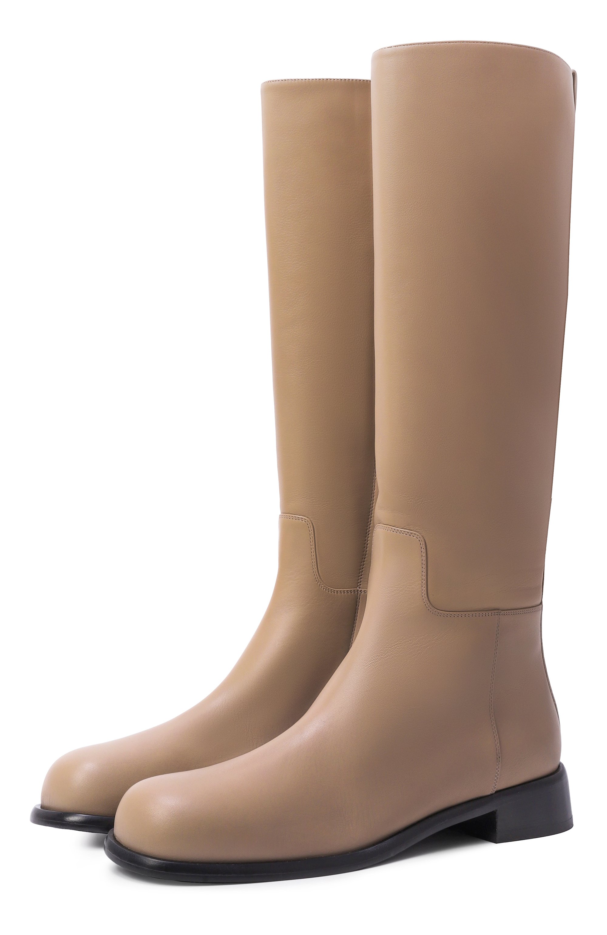 Кожаные сапоги avenue 25 SERGIO ROSSI бежевого цвета по цене 145000 руб., арт. B15630/MMVN13, фото 1 Кожаные сапоги avenue 25 SERGIO ROSSI, арт. B15630/MMVN13, фото 1