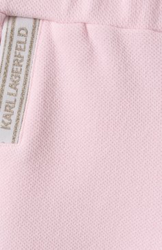 Детская комплект из трех предметов KARL LAGERFELD KIDS светло-розового цвета, арт. Z30521. | Фото 10 (Материал сплава: Проставлено; Материал внешний: Хлопок; Рукава: Длинные; Драгоценные камни: Проставлено; Девочки Кросс-КТ: Костюмы-спорт; Ростовка одежда: 36 мес | 98 см)