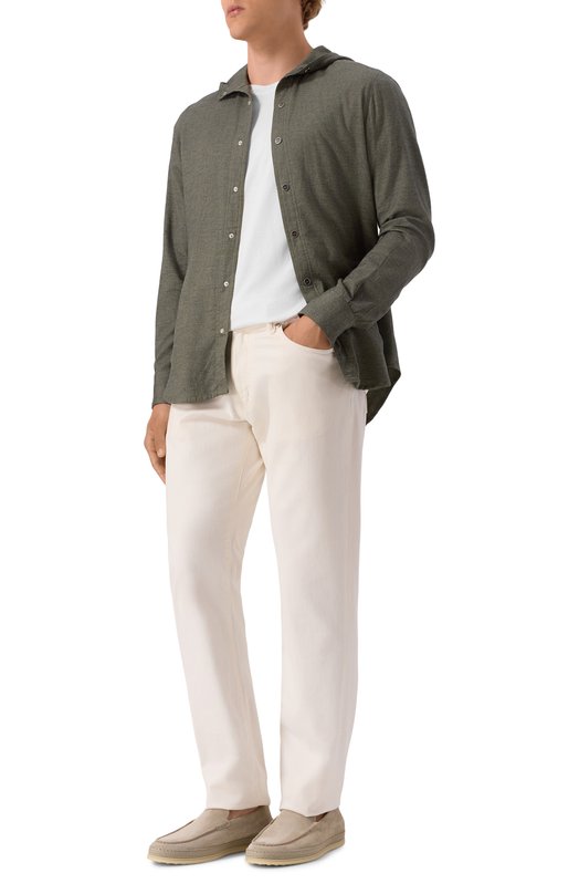 Рубашка Kiton UMCMARH0944007 Хаки  UMCMARH0944007 Фото 2
