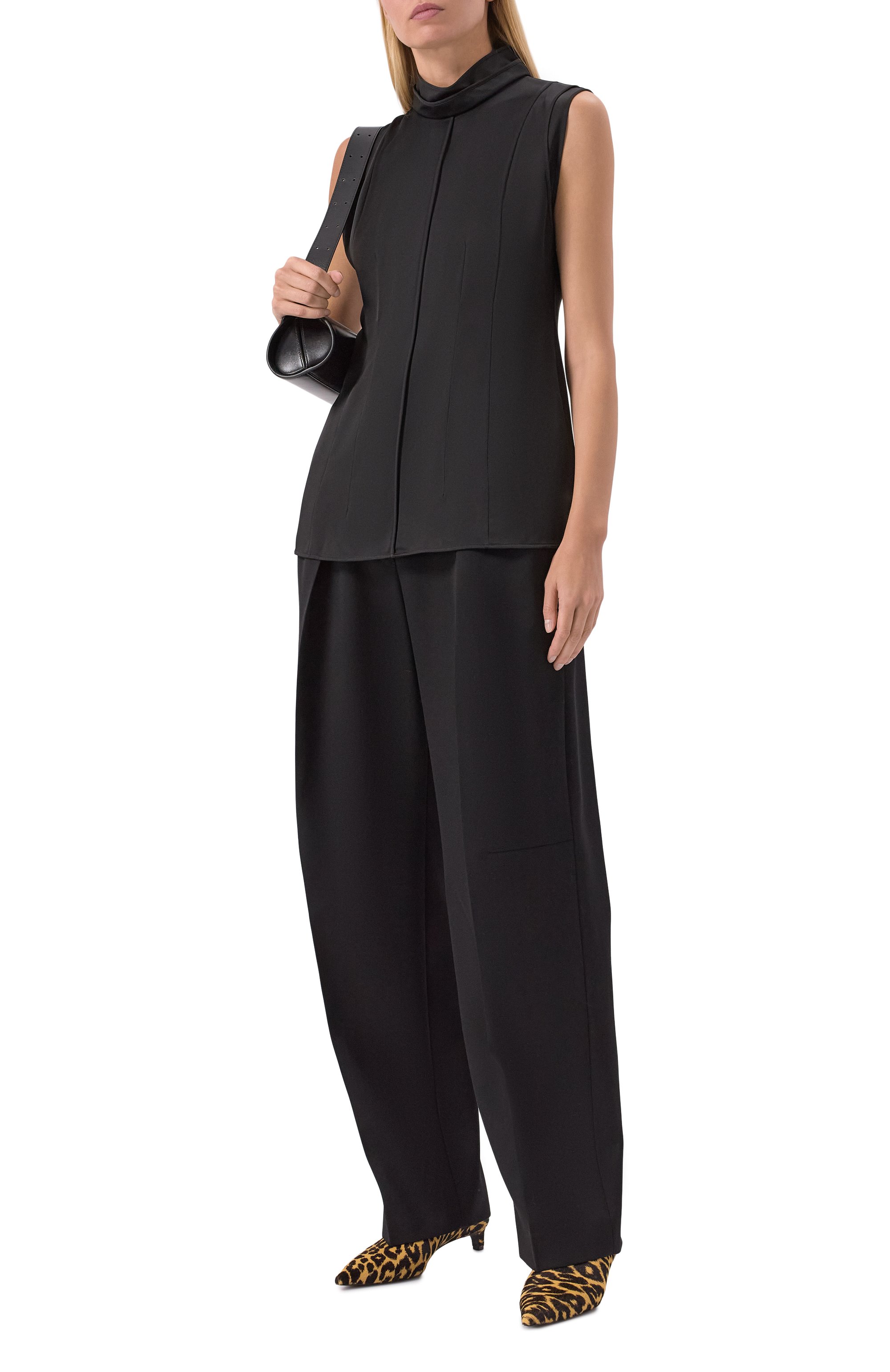 Атласный топ JIL SANDER, арт. J02NC0288/J76018, фото 2