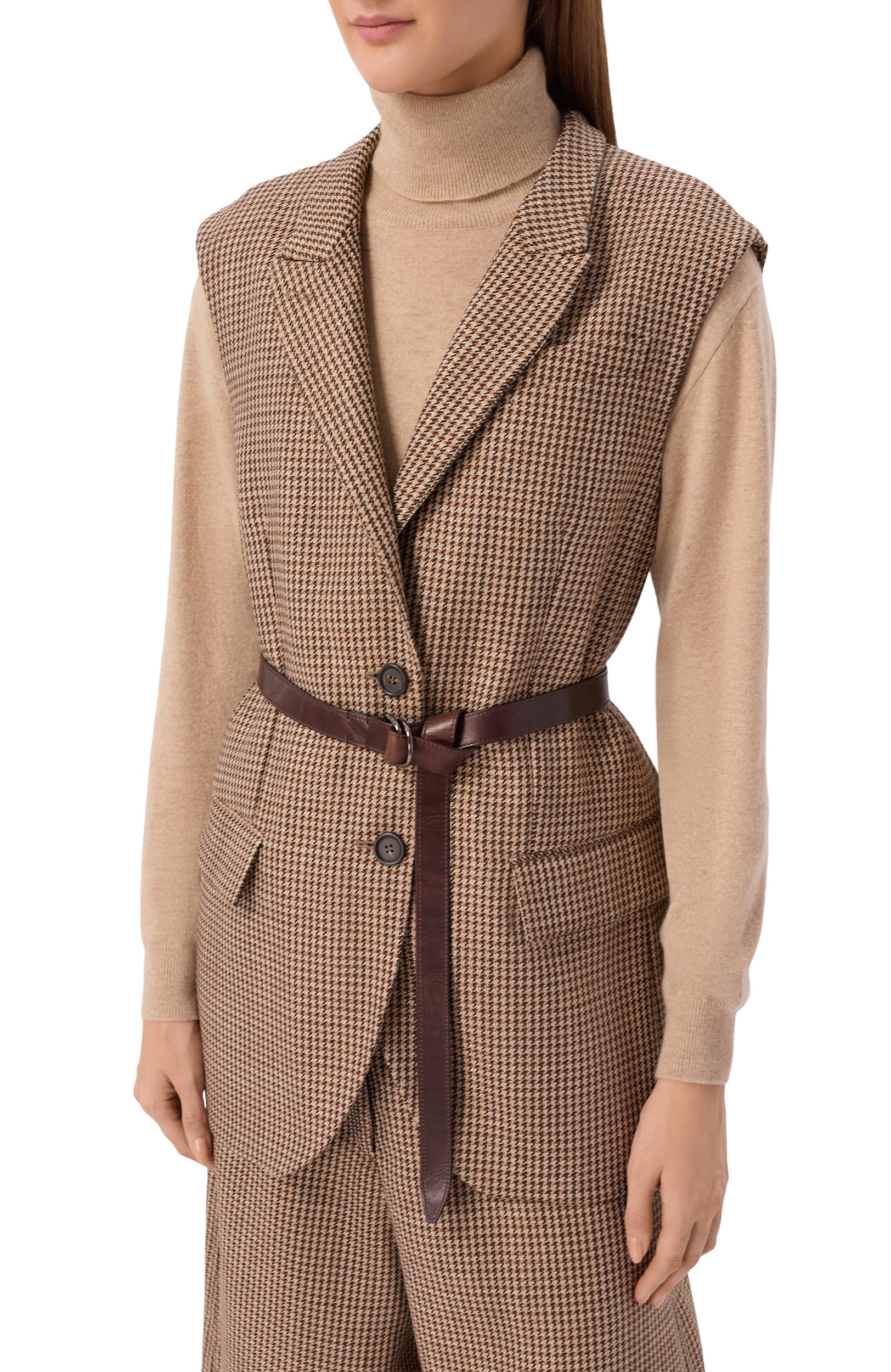 Шерстяной жилет BRUNELLO CUCINELLI темно-бежевого цвета по цене 462000 руб., арт. MG5467259P, фото 3 Шерстяной жилет BRUNELLO CUCINELLI, арт. MG5467259P, фото 3