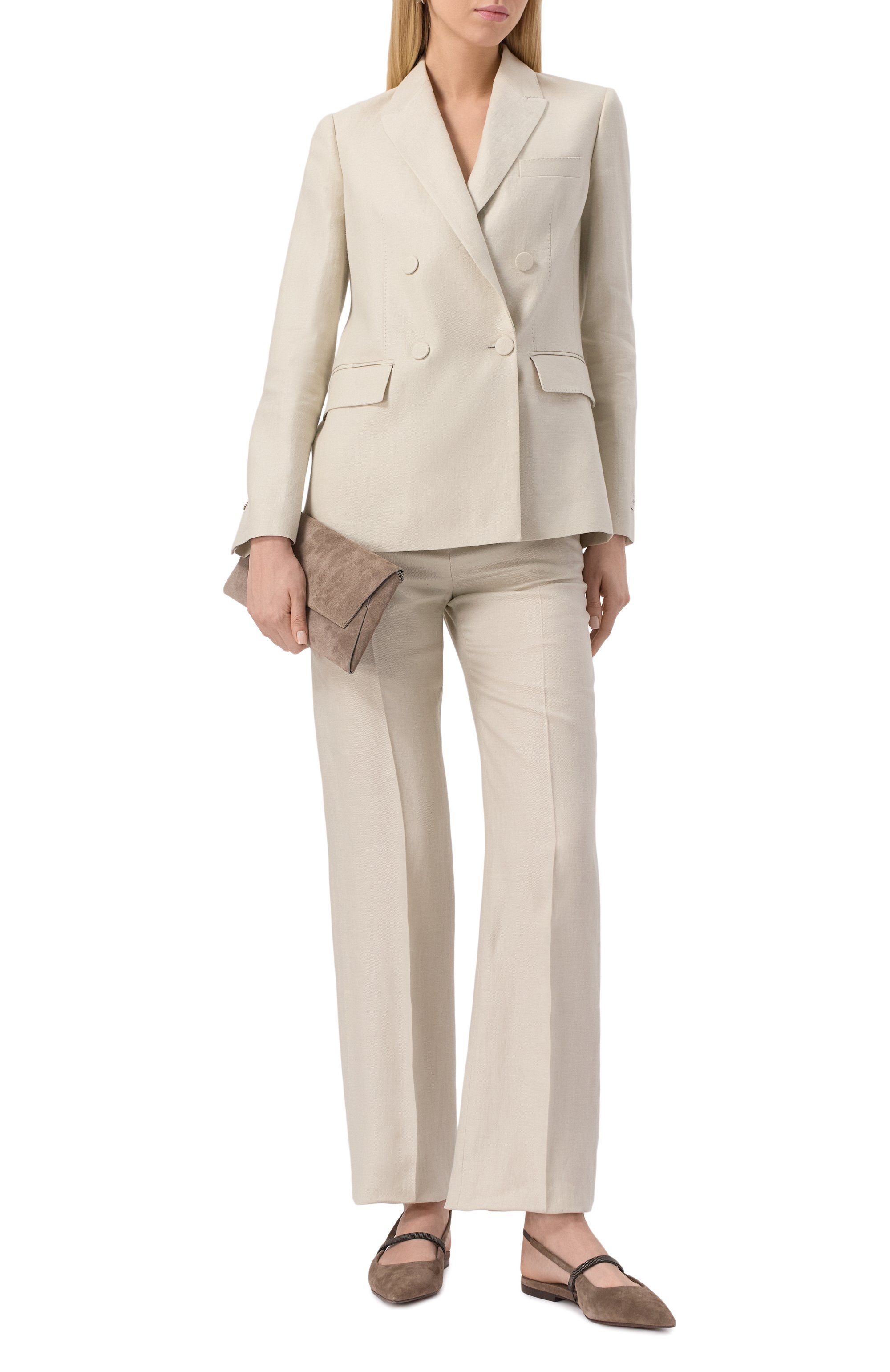 Льняные брюки AGNONA, арт. T70903/U3014, фото 2