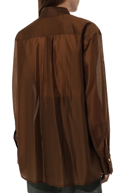 Рубашка FLASHIN коричневого цвета по цене 26700 руб., арт. FS24SBB, фото 4 Рубашка FLASHIN, арт. FS24SBB, фото 4