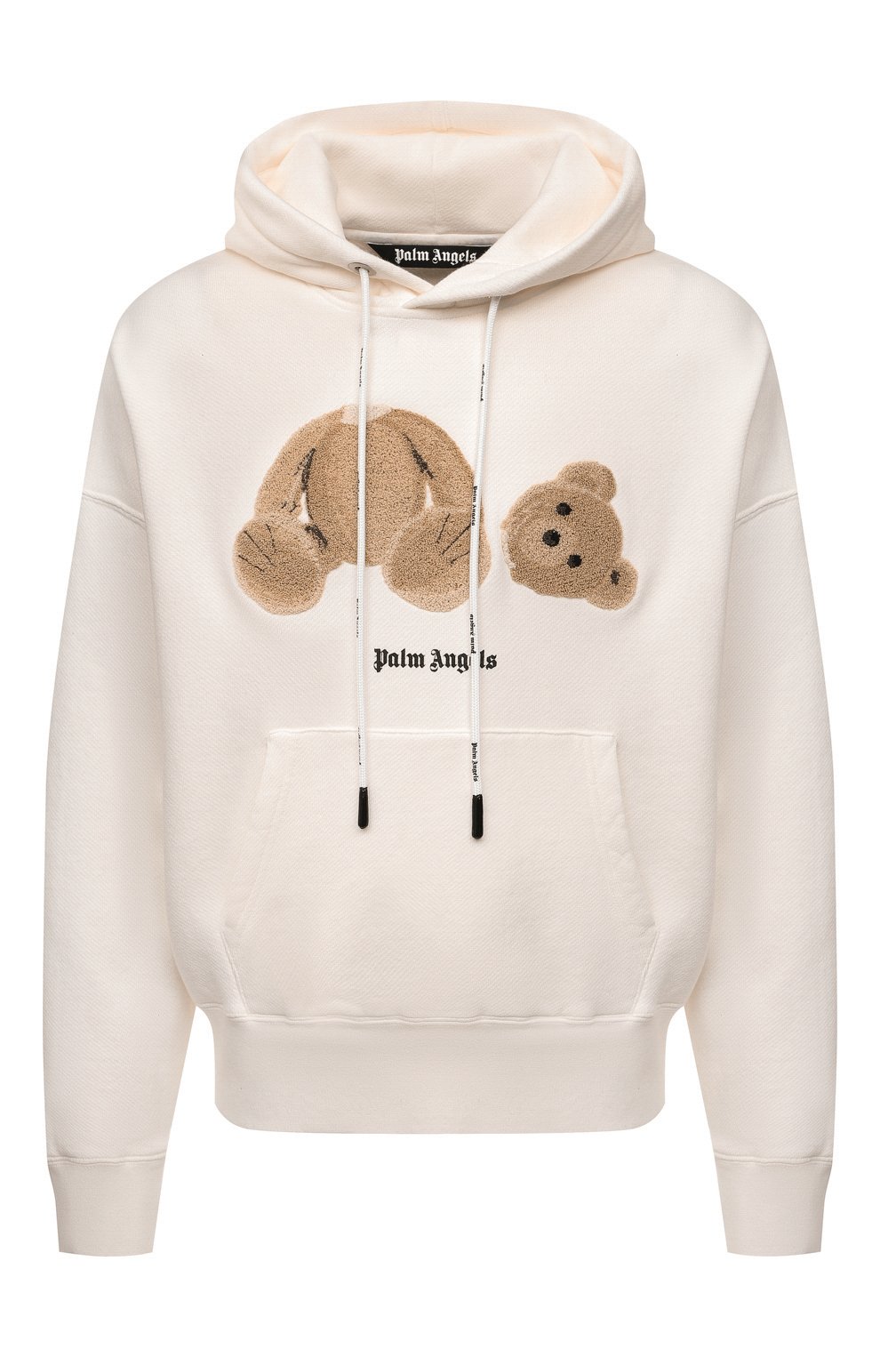 Хлопковое худи PALM ANGELS кремового цвета по цене 79950 руб., арт. PMBB058C99FLE0010360, фото 1 Хлопковое худи PALM ANGELS, арт. PMBB058C99FLE0010360, фото 1