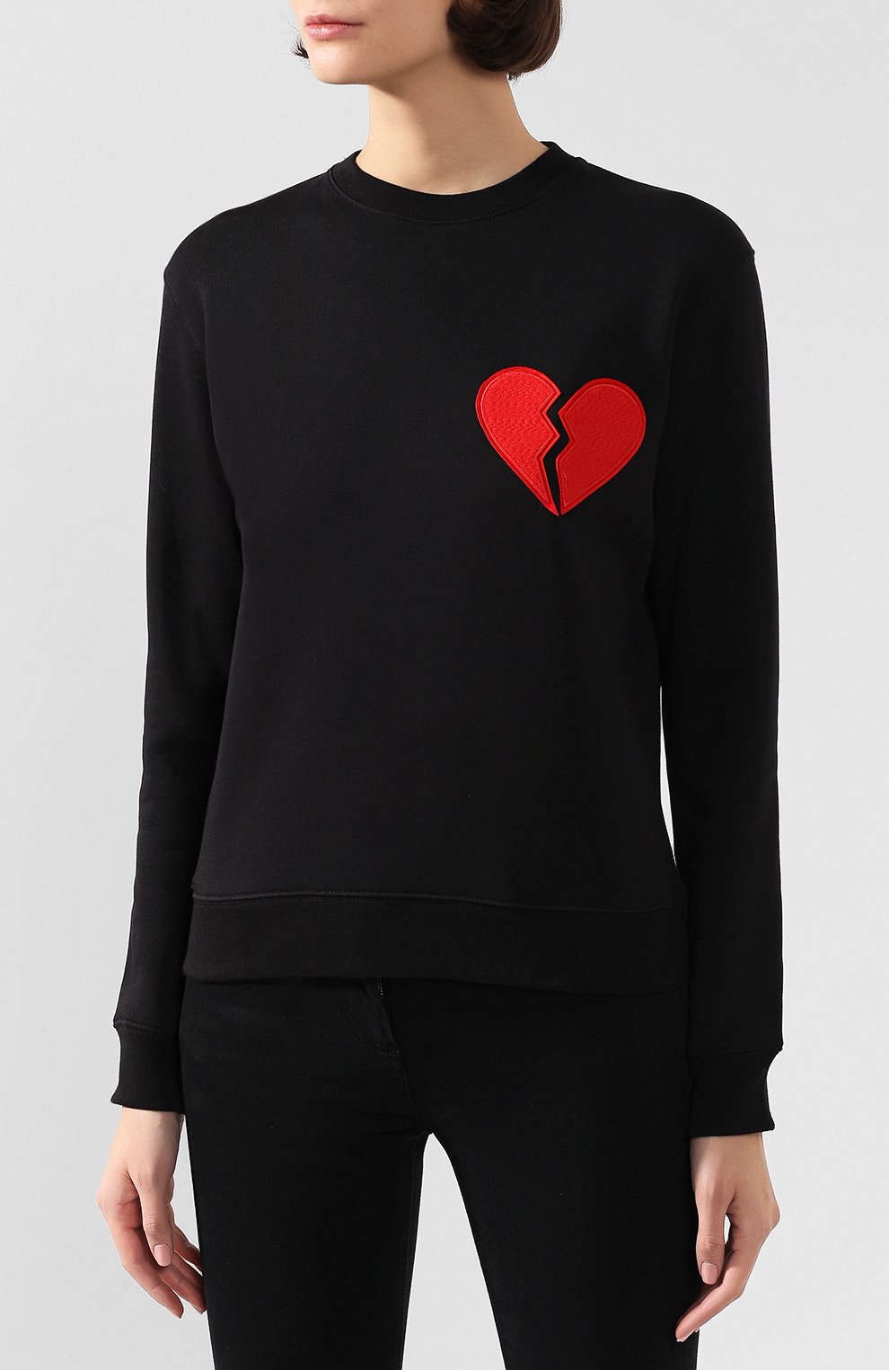 Хлопковый свитшот MSGM черного цвета по цене 12100 руб., арт. 2742MDM274 195799, фото 3 Хлопковый свитшот MSGM, арт. 2742MDM274 195799, фото 3