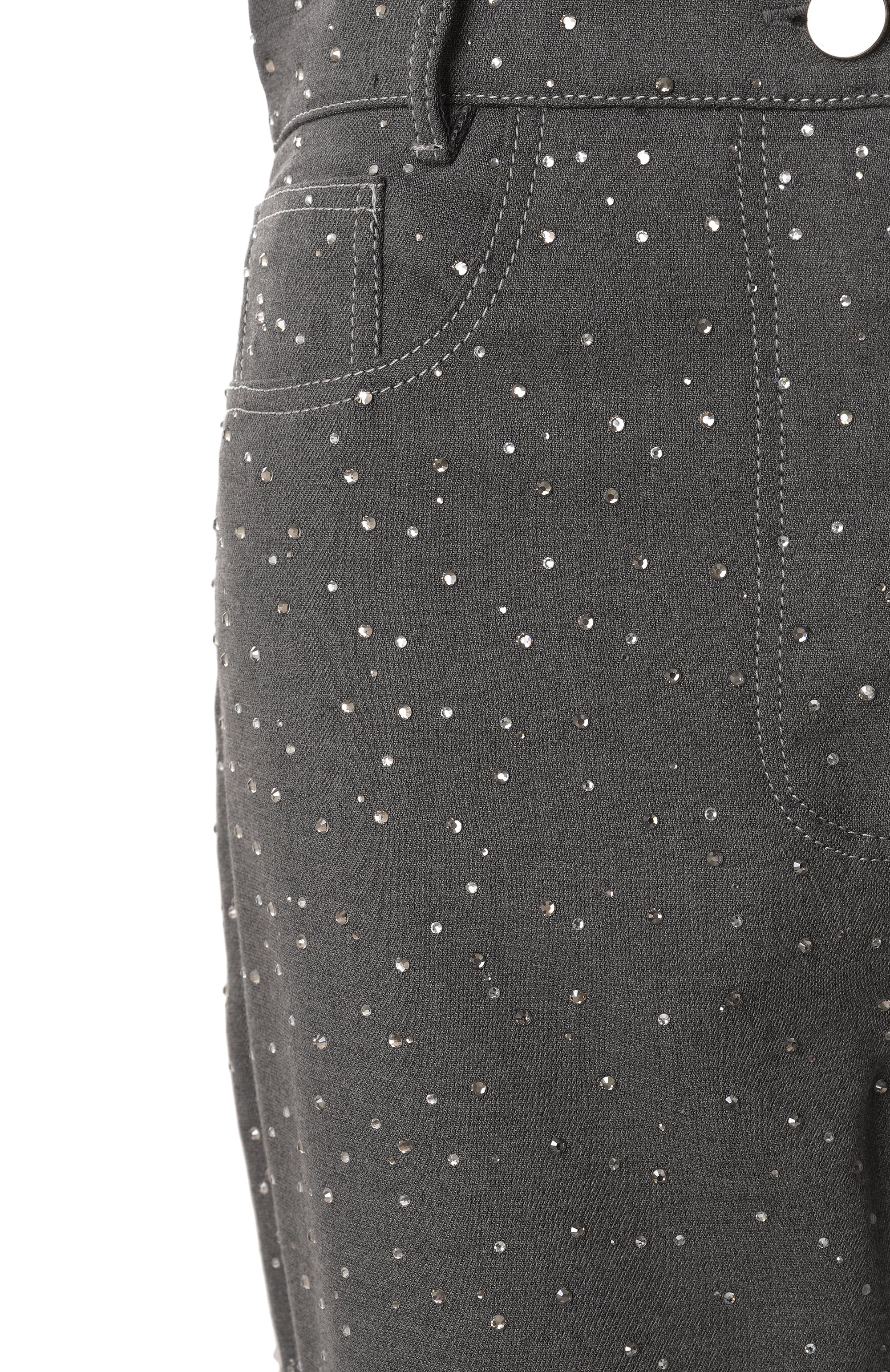 Джинсы с отделкой стразами ALINE, арт. AL112301, фото 6