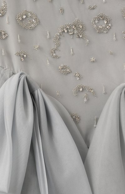 Платье MAISON AVA тёмно-голубого цвета по цене 68150 руб., арт. MA-FW24-G32/6Y-10Y, фото 3 Платье MAISON AVA, арт. MA-FW24-G32/6Y-10Y, фото 3