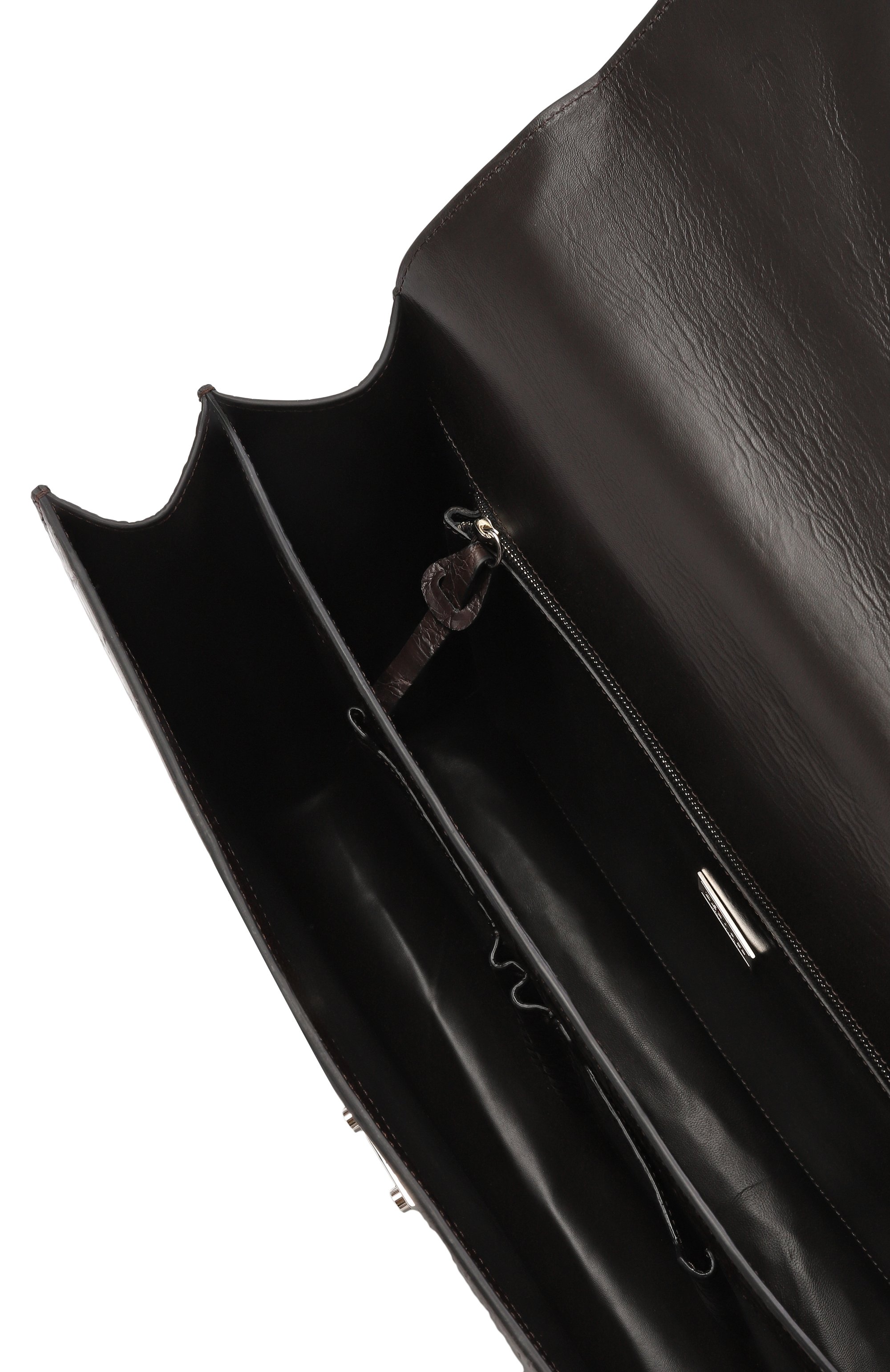 Портфель из кожи аллигатора KITON, арт. UBA0072N0073001000, фото 5