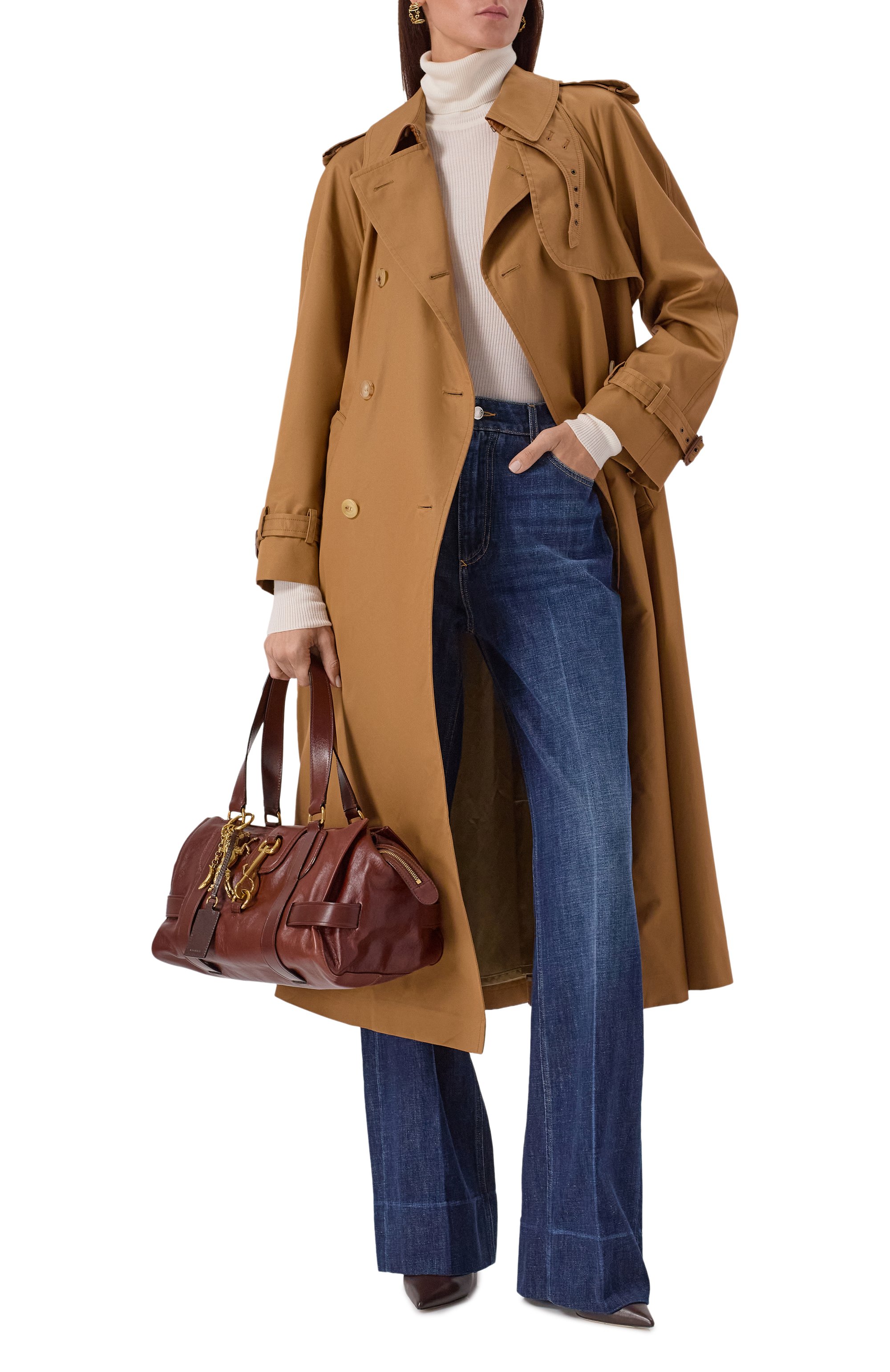 Сумка kerala 25 CHLOÉ коричневого цвета по цене 370000 руб., арт. CHC25SS741049, фото 7 Сумка kerala 25 CHLOÉ, арт. CHC25SS741049, фото 7