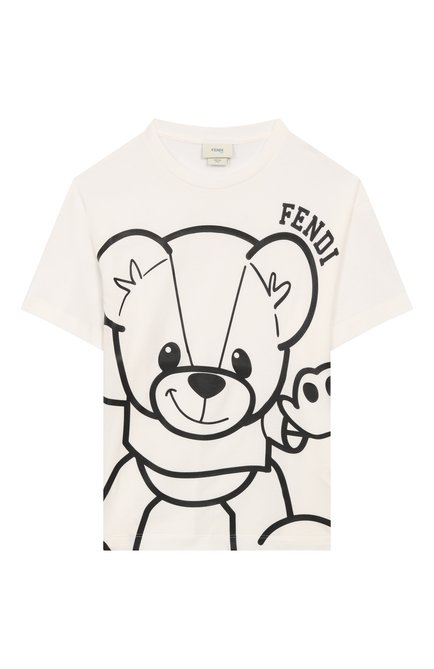 Хлопковая футболка FENDI, арт. JUI161/7AJ