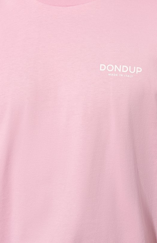 Хлопковая футболка Dondup US198/JF0309U HN5 Розовый  US198/JF0309U HN5 Фото 5