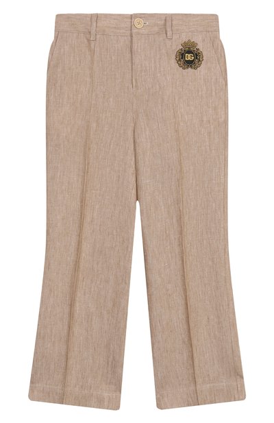 Льняные брюки DOLCE & GABBANA, арт. L44P73/FU4L0/2-6