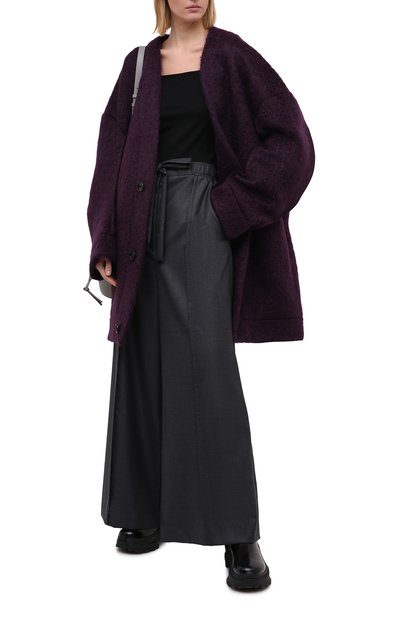 Шерстяное пальто MARNI фиолетового цвета по цене 169500 руб., арт. JKMA0144U0/TW899, фото 2 Шерстяное пальто MARNI, арт. JKMA0144U0/TW899, фото 2