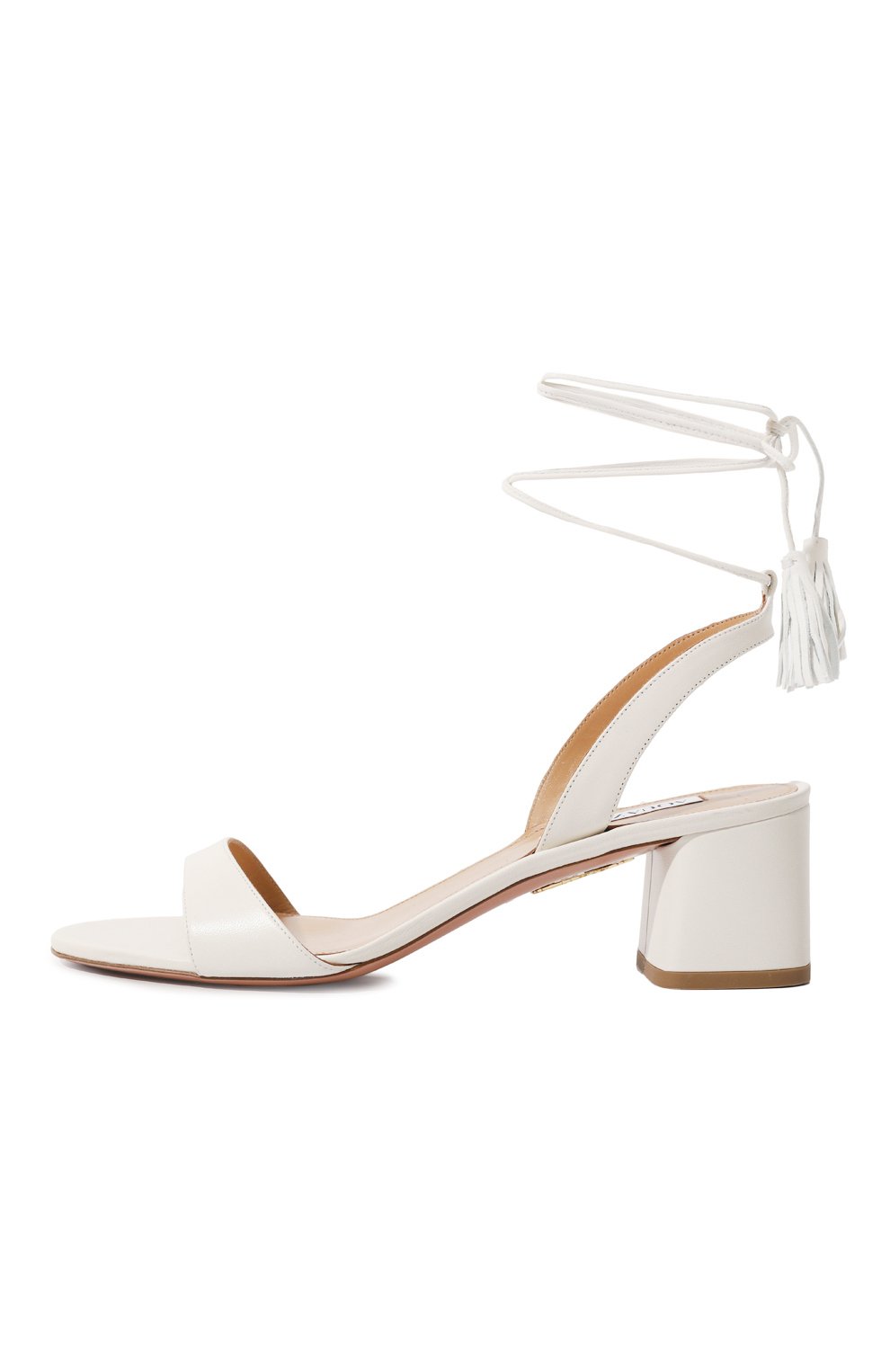 Кожаные босоножки alu 50 AQUAZZURA, арт. ALUMIDS0-NAP-FFF, фото 4