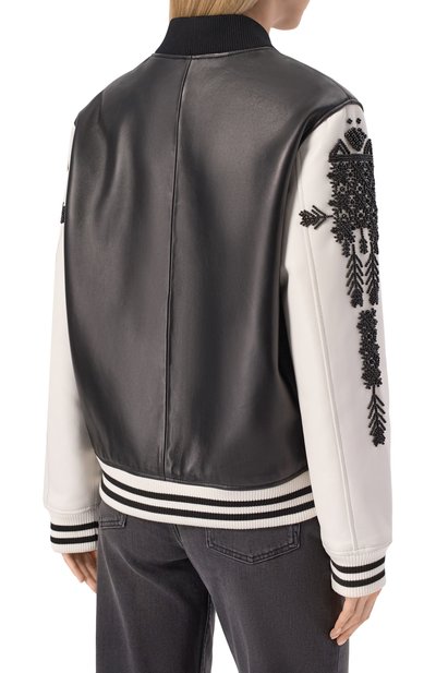 Утепленный бомбер AKHMADULLINA черно-белого цвета по цене 299900 руб., арт. 1225.2K940/LE712, фото 4 Утепленный бомбер AKHMADULLINA, арт. 1225.2K940/LE712, фото 4