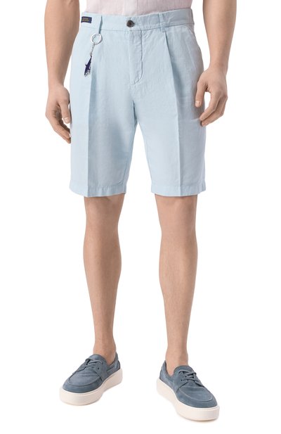 Шорты из хлопка и льна PAUL&SHARK, арт. 25414034, фото 3